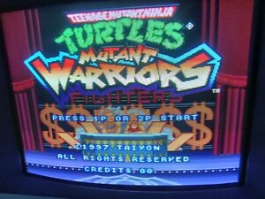 Teenage Mutant Ninja Turtles Mutant Warriors Snes Conversion ARCADE JAMMA PCB