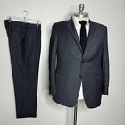 Hickey Freeman Milburn Suit Mens Gray Wool 44R 38W