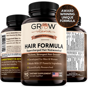 All in One Hair Vitamins for Men & Women - Advanced Hair Formula Includes Biotin