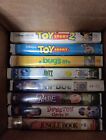 Pixar And Assorted Kids Lot Of 8 VHS Classics - Clamshell Covers  D0007