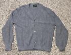Vintage Arnie Button Down Cardigan Gray Sweater XL NICE