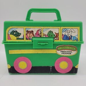 Vintage Sweet Pickles Preschool Program Learning  Case Activity Bus With Cards