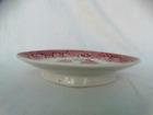 Jackson China Restaurant Ware Pink/Red Willow Chop Suey/Lobster Compote Plate EC