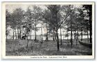 1917 Scenic View Comfort Park Bench Lakewood Club Michigan MI Vintage Postcard