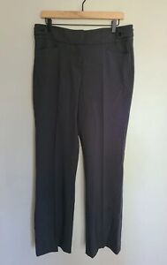 EB1 Ann Klein Woven Bottoms Womens Dress Pants Size 10 Black/Gray NWT