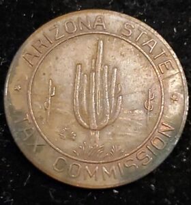 Rare And Vintage State of Arizona Sales Tax Token