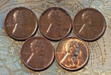1917P,1923P,1928S,1937S, 1955S Lincoln Wheat Cent's. (5 COIN'S) (ITM#3850)