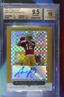 AARON RODGERS 2005 Topps Chrome GOLD X-Fractor /399 AUTO RC Rookie BGS 9.5