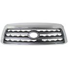 Grille For 2008-2016 Toyota Sequoia Chrome Shell w/ Gray Insert Plastic