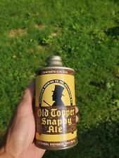 Beautiful Old Topper Snappy Ale  J Spout IRTP Cone Top Beer Can EMPTY CAN