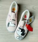 Vans X Peanuts Snoopy Lucy Classic Slip On Sneakers Women's Size 3 Shoes 2017