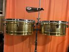 MEINL TImbales BRASS Luis Conte Signature-Gorgeous