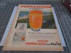 1959 Powerhouse of Vitamin C - Florida Orange Juice - Print Ad - Zoe Ann Olsen