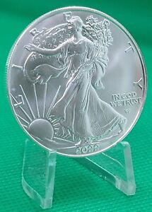 2022 1 oz Silver American Eagle Coin BU .999 Pure, From Tube, Free Daily Shippin
