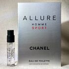 Chanel Allure Homme Sport Eau de Toilette EDT Sample Spray .05oz, 1.5ml in Card