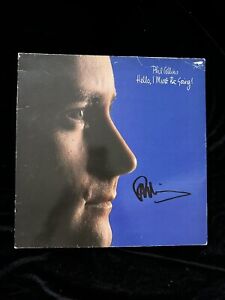 Phil Collins signed Hello I Must Be Going vinyl LP Authentic