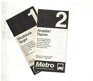 2 1980s Waukesha WI Bus Schedule & Route Map  Waukesha Metro Transit