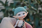 BJD 1/12 Cute Mini Little Doll Long Elf Ears free eyes Resin Figures Toys Gift