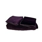 Lauren by Ralph Lauren Bohemian Velvet Paisley Full/Queen Quilt Purple 3 PC Set