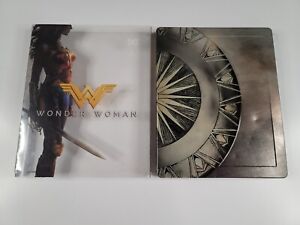 Wonder Woman: Limited Ed. Steelbook (4K UHD & Blu-ray) w/Slipcover Good *Read*⤵