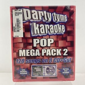 Party Tyme Karaoke CD Pop Mega Pack 2 - 8 CD's + Lyrics NEW & SEALED