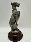 Bronze Greyhound Statue Sculpture Figure, Wood Base, The Bombay Company, 8