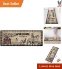 Cushioned Anti Fatigue Kitchen Runner Rug - Rooster Design - Waterproof & Non...