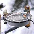 Heated Bird Bath, 75W Birdbath Water Heater with Thermostatically Controlled