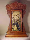 Antique Gilbert  Gingerbread Mantel Shelf Parlor Clock 