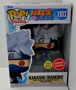 Funko Pop Naruto Shippuden Kakashi Raikiri #1103 Glow In Dark GameStop Exclusive