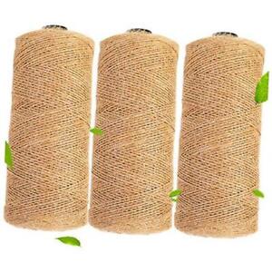 New ListingNatural Twine Jute String 1mm 984 ft for Gift Wrapping Craft Baker 2mm * 500ft