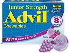 Advil Junior Strength Chewable Ibuprofen Grape 24ct Chew Tablets Exp. 10/25