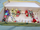 VINTAGE 11 MINIATURE CHENILLE PIPE CLEANER COLORFUL BIRDS HONG KONG IN BOX