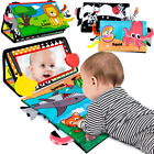 Baby Toys 0-6 Months - Tummy Time Mirror Toys with Cloth Books & Teethers - Mont