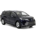 1:18 Toyota Sienna 2022 Blue Diecast Model Car Collectibles Gift Toy Series