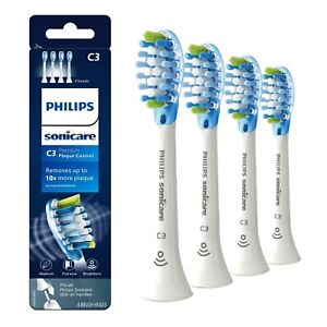 Philips C3 Toothbrush Replacement Heads Compatible HX9044/17, White, 4 Pack