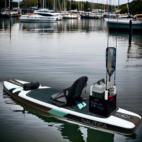 NAUTICA Paddleboard, Inflatable Fishing Kayak & SUP Stand Up Paddle Board & Seat