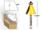 22.5 Degree Chamfer Edge Forming Router Bit - 1/4