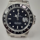 Rare Rolex GMT Master II 40 mm Steel Black Automatic Watch 16710 Y Series 2002