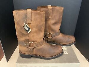 New! Mens Dingo Dean Harness Gaucho Nutty Mule Motorcycle Boots. Size 12 Extra W
