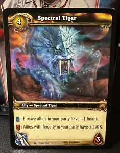 World of Warcraft Spectral Tiger Card WoW Fires of Outland NON LOOT