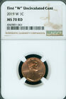 2019 W LINCOLN CENT UNCIRCULATED NGC MS 70 RD