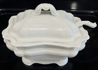 Vintage 60s/70s Red Cliff Ironstone Large Soup Tureen w/Lid and Ladle Heavy 14