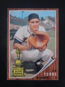 1962 Topps Baseball Card #218 Joe Torre RC (EX-MT/EX-MT+)
