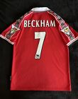 David Beckham #7 1998/1999 Small Home Retro Jersey Soccer Football
