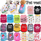 Dog Clothes Puppy Cat Pet Vest Print T Shirt Tank For Small Dog Chihuahua Summer