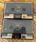 MAXELL XLII 100 MINUTE HIGH BIAS BLANK AUDIO CASSETTE TAPE LOT OF 2 NOT USED?