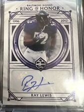 Ray lewis autographed card