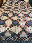 New ListingStunning Antique Handmade Handstitched Pineapple Quilt Late 1800s