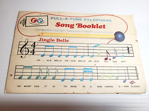 New ListingVintage 1964 Fisher Price Pull-A-Tune Xylophone Musical Pull Toy Music BOOK